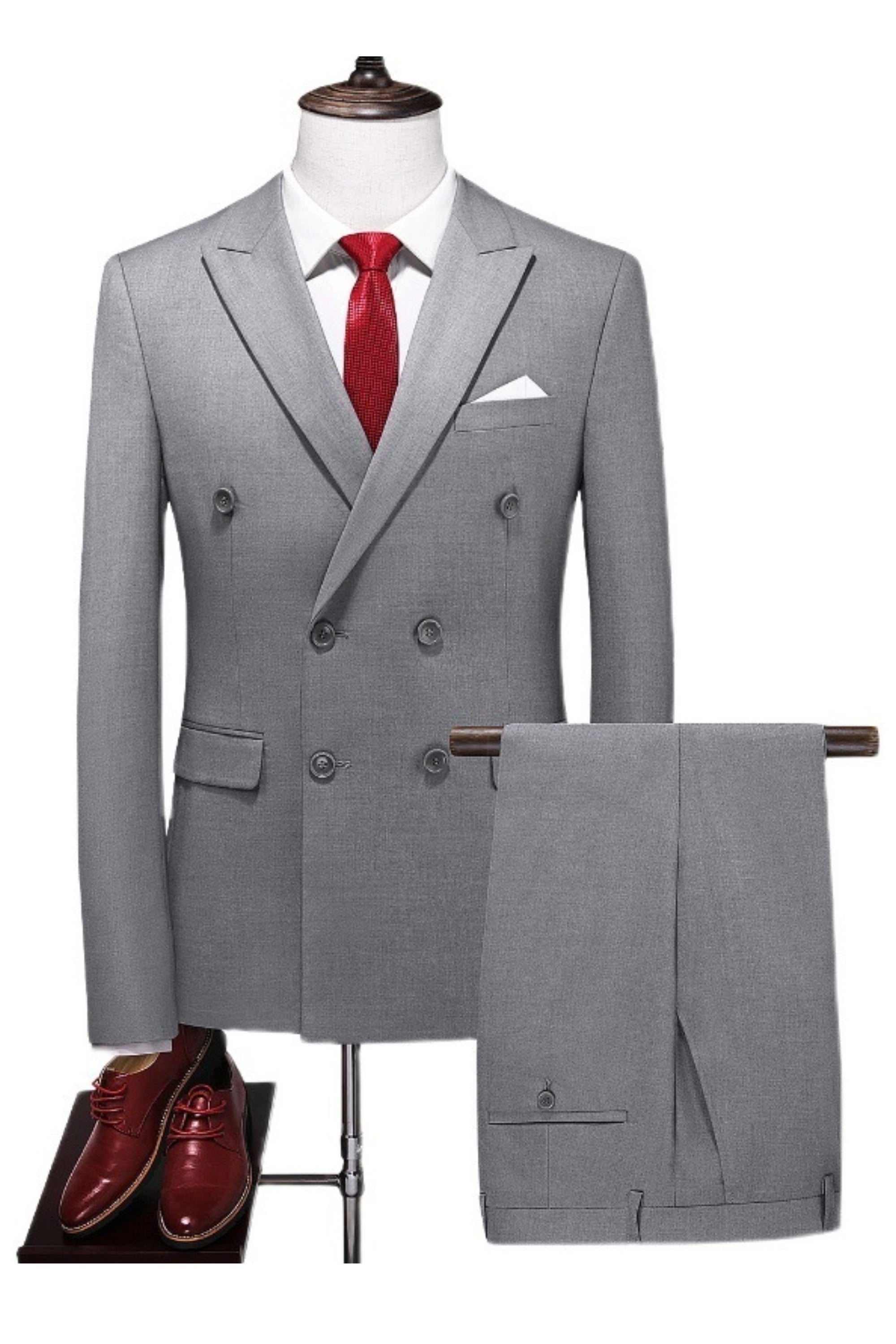 Slim Business Double Breasted Suit