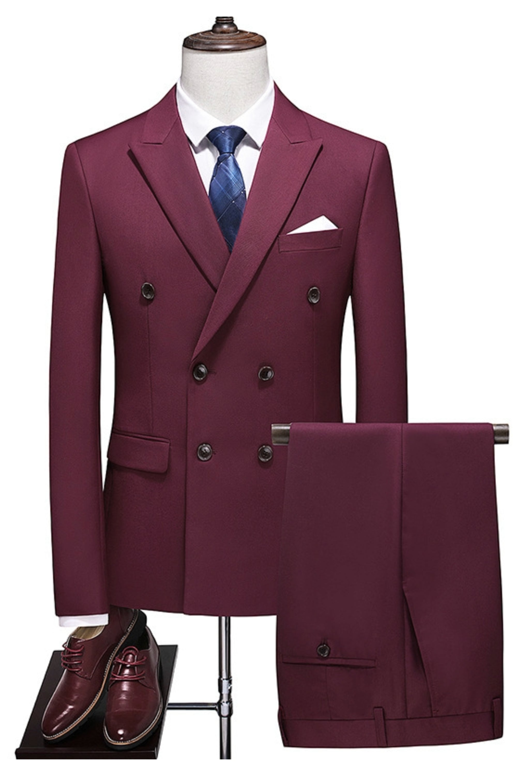 Slim Business Double Breasted Suit