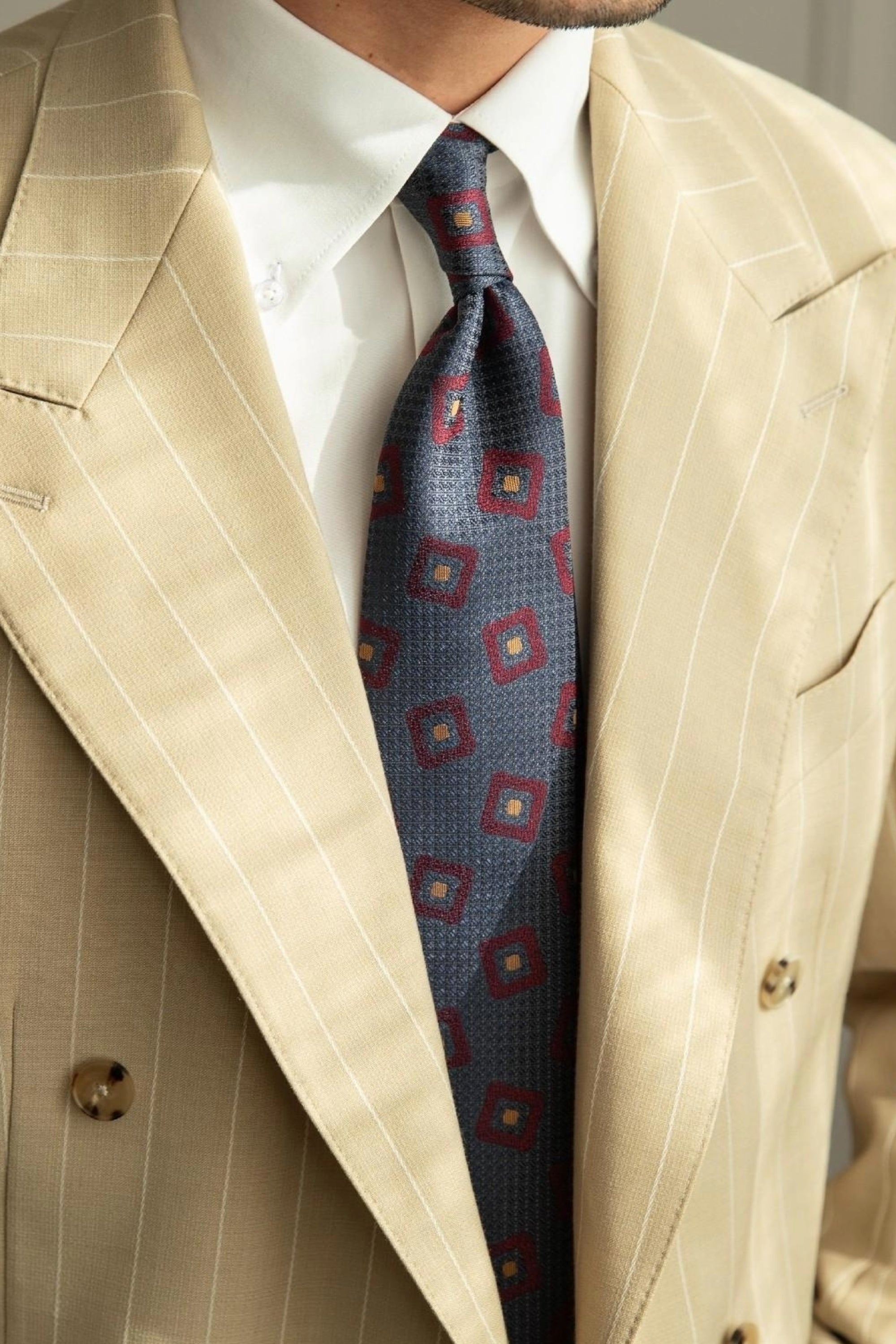 Blue Jacquard Tie