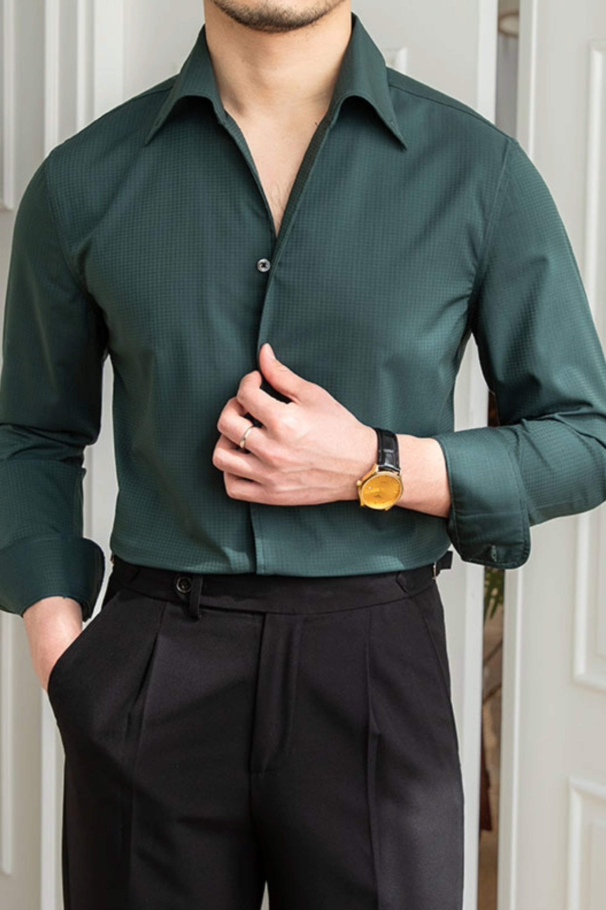 Slim Fit Wrinkle Free Shirt