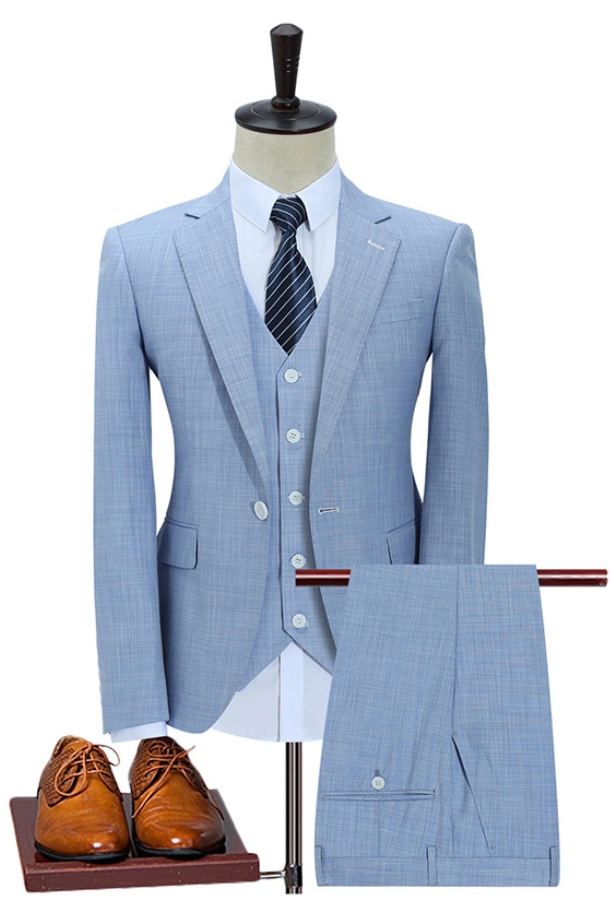 Slim Fit Three Piece Wedding Suit