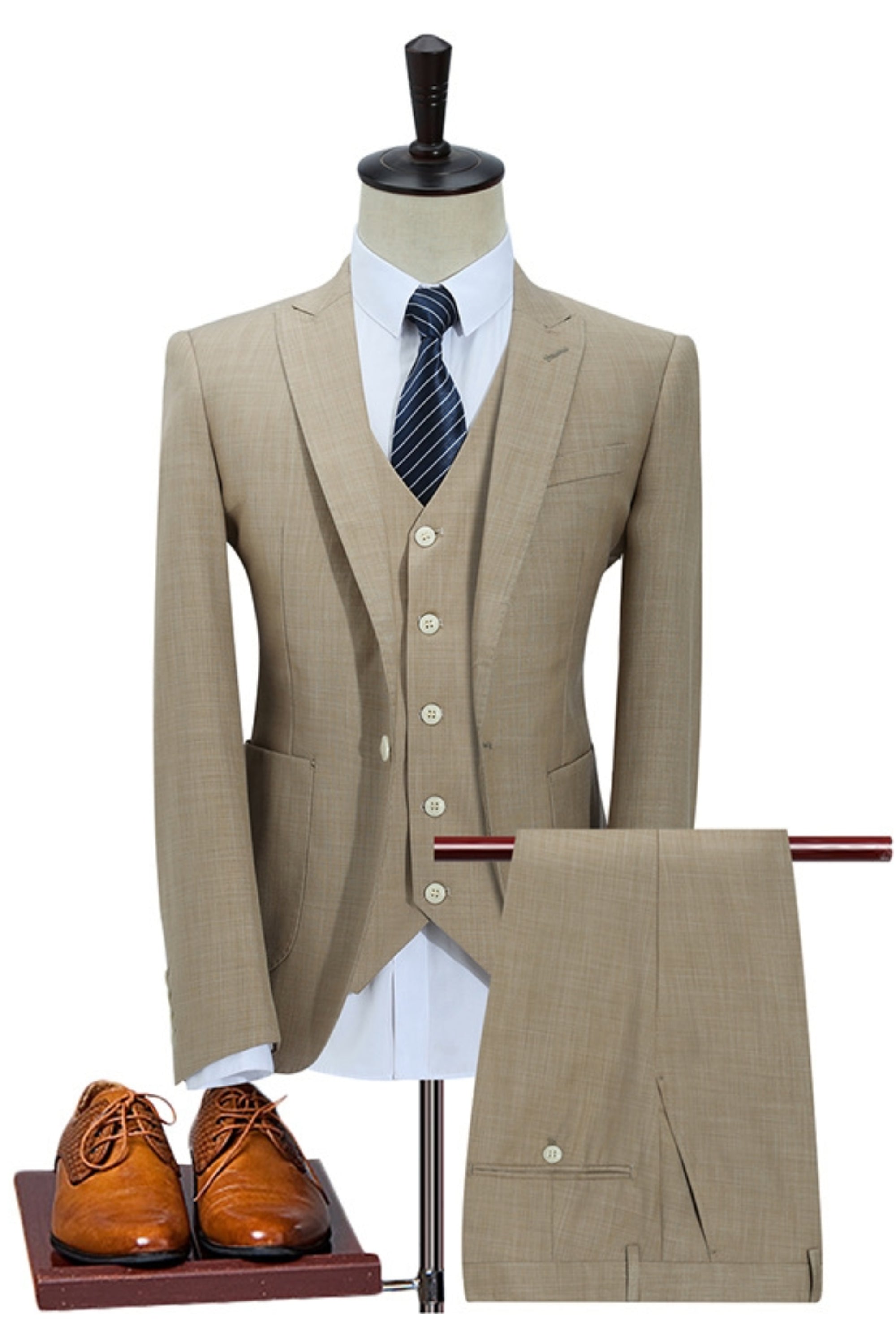 Slim Fit Three Piece Wedding Suit