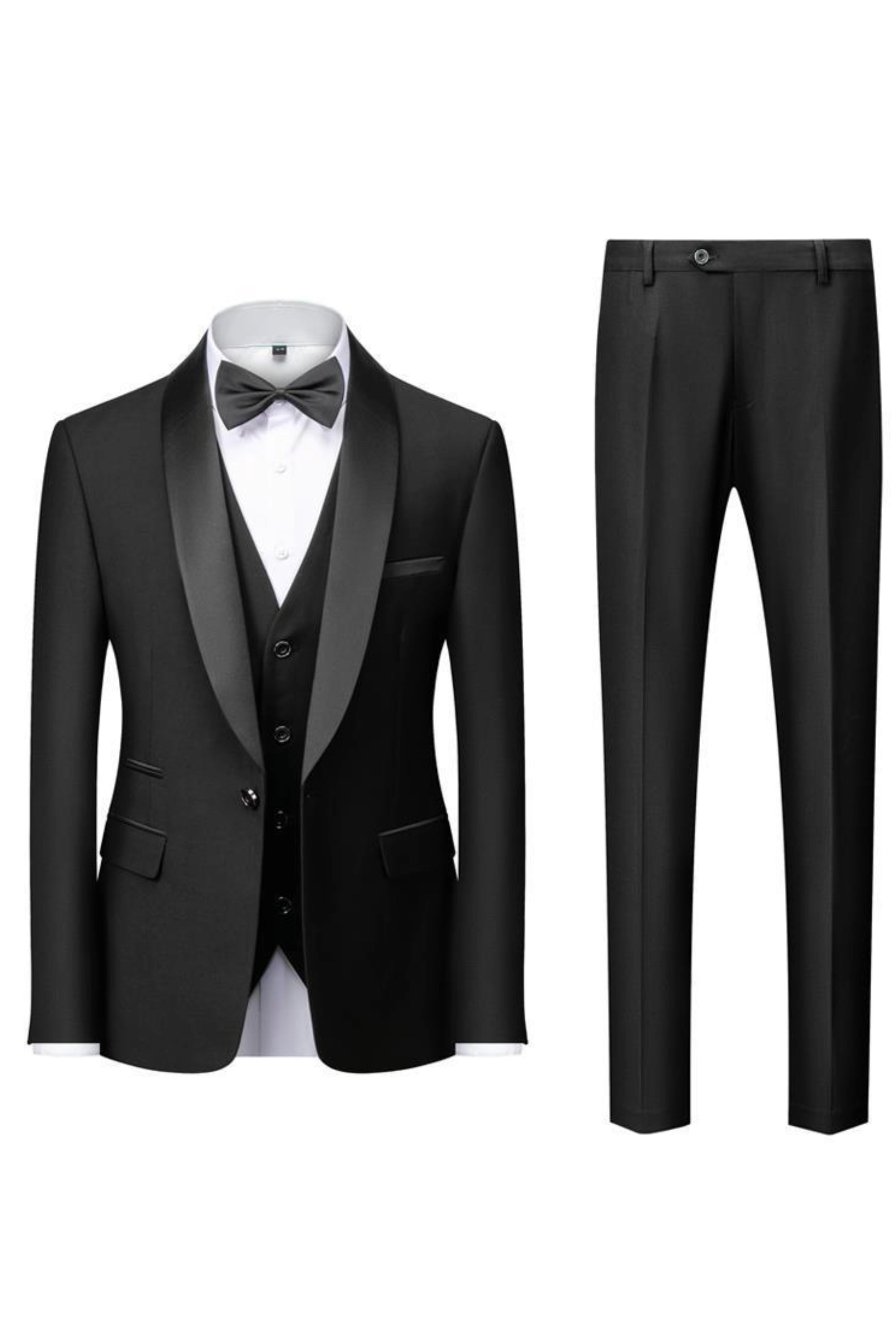 Black Three Piece Tuxedo